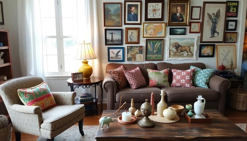 eclectic thrift store treasures