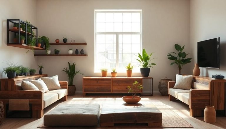 eco friendly recycled wood decor