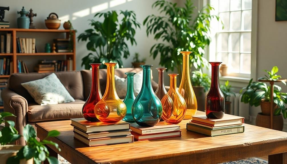 elegant decorative glass pieces
