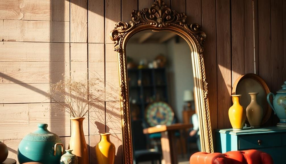 elegant reflective wall art