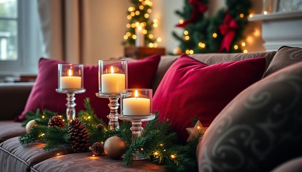festive aromatic candle collection