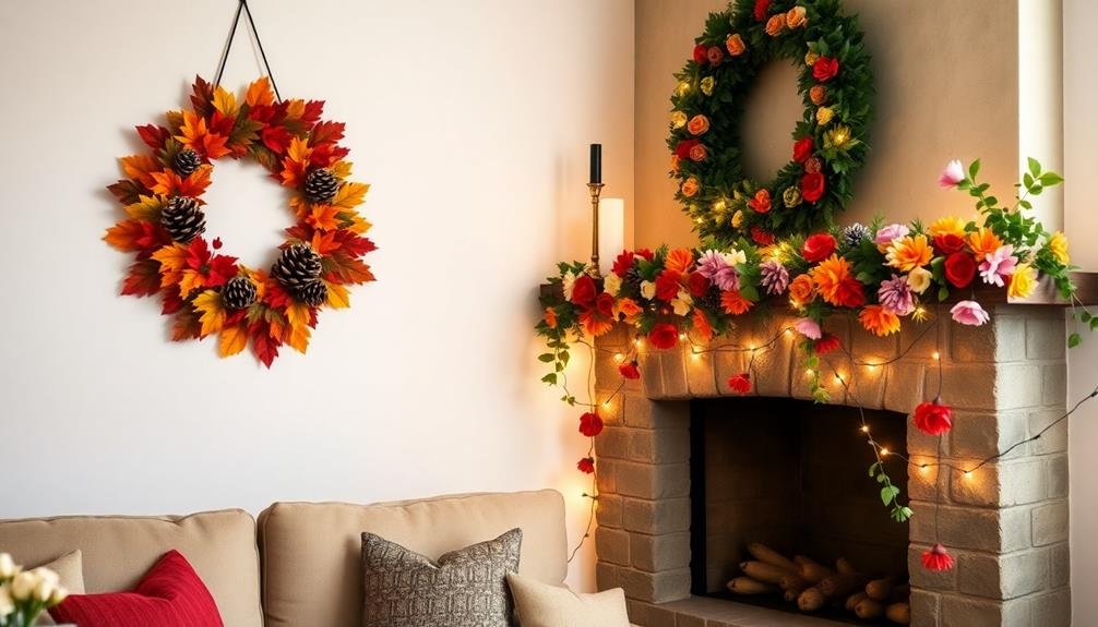 festive floral decorations collection