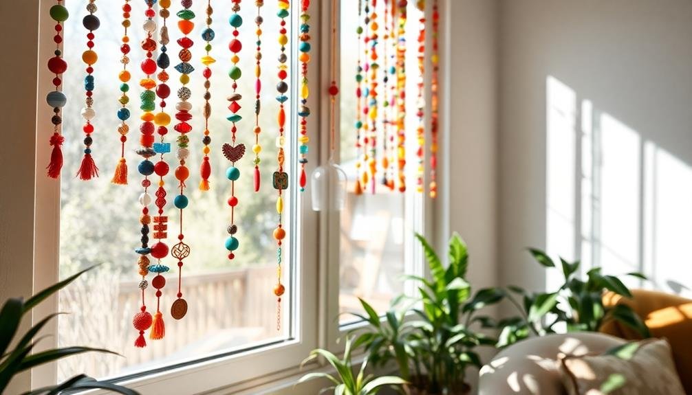 handcrafted beaded door decor