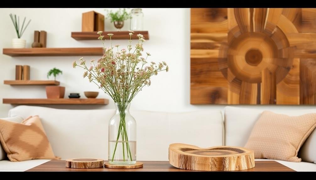 handcrafted wooden home decor