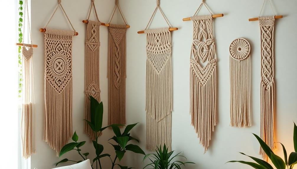handmade macram wall decor