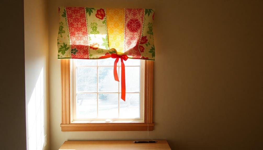 homemade fabric window treatments