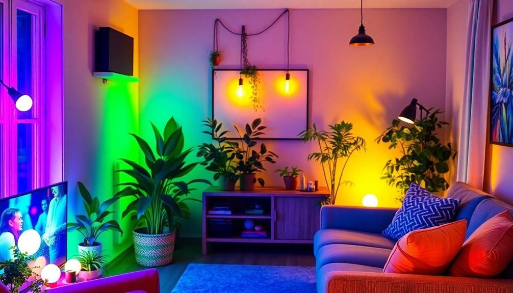illuminate with vibrant lights
