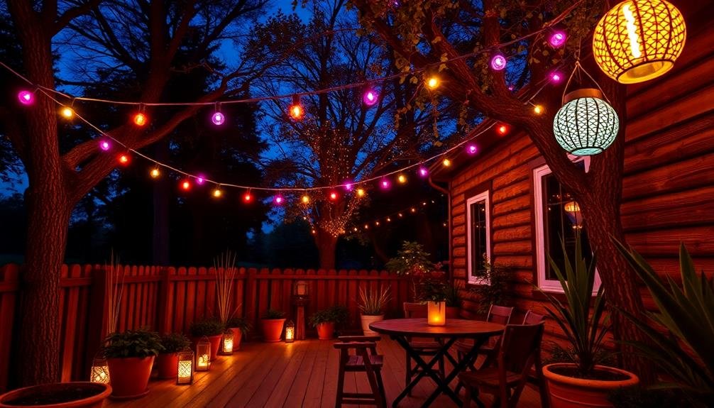 illuminated decorative light installations