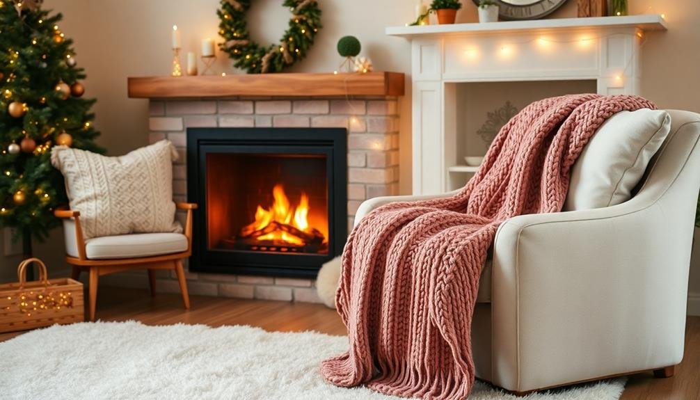 incorporate cozy textiles