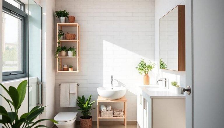 maximize small bathroom space