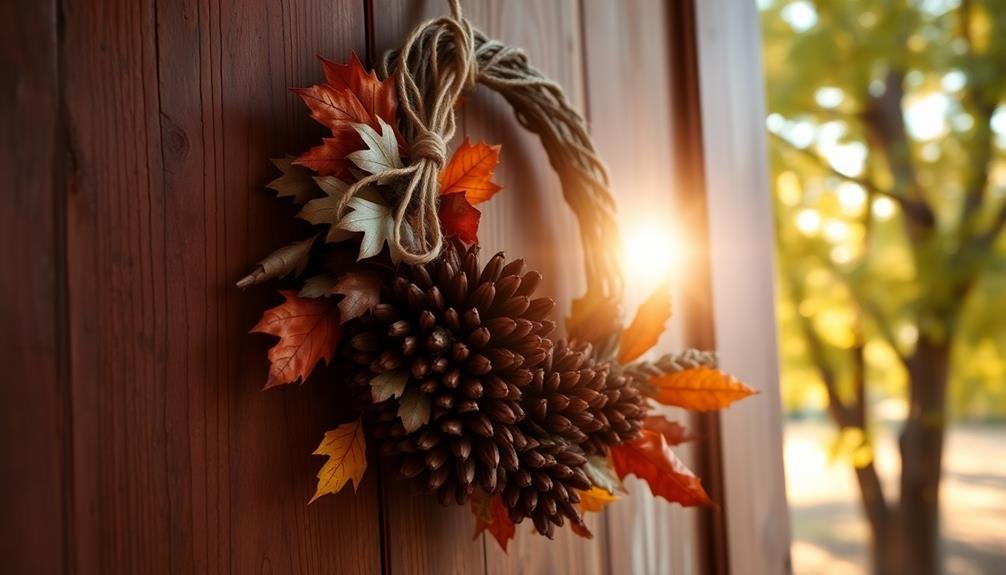 natural rustic pinecone decor