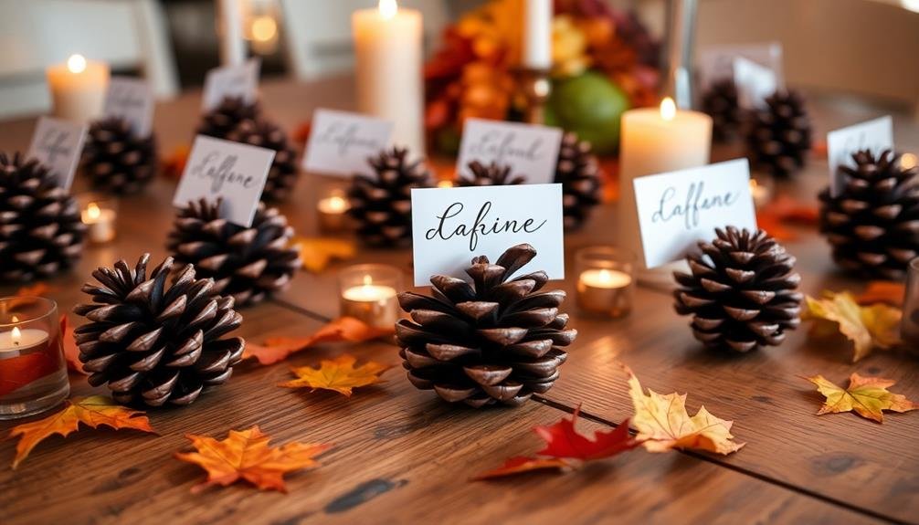 nature inspired table decor holders