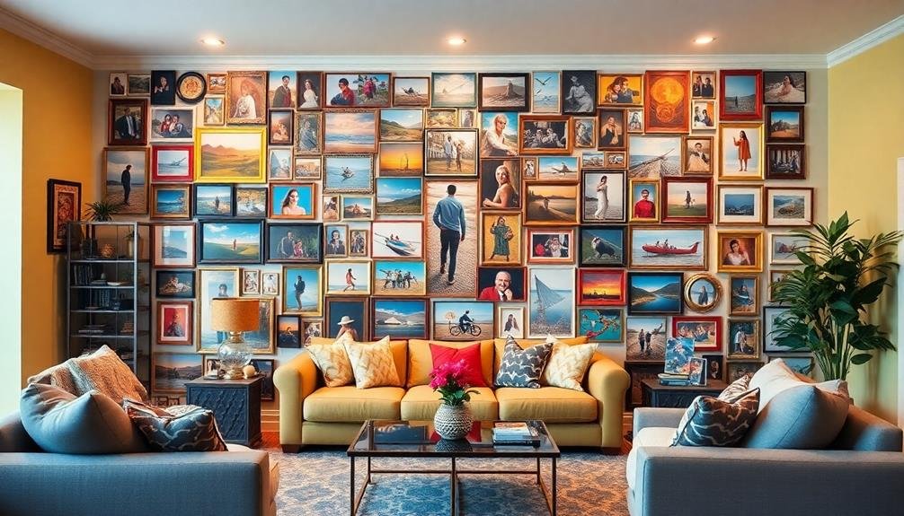photo collage mural creation