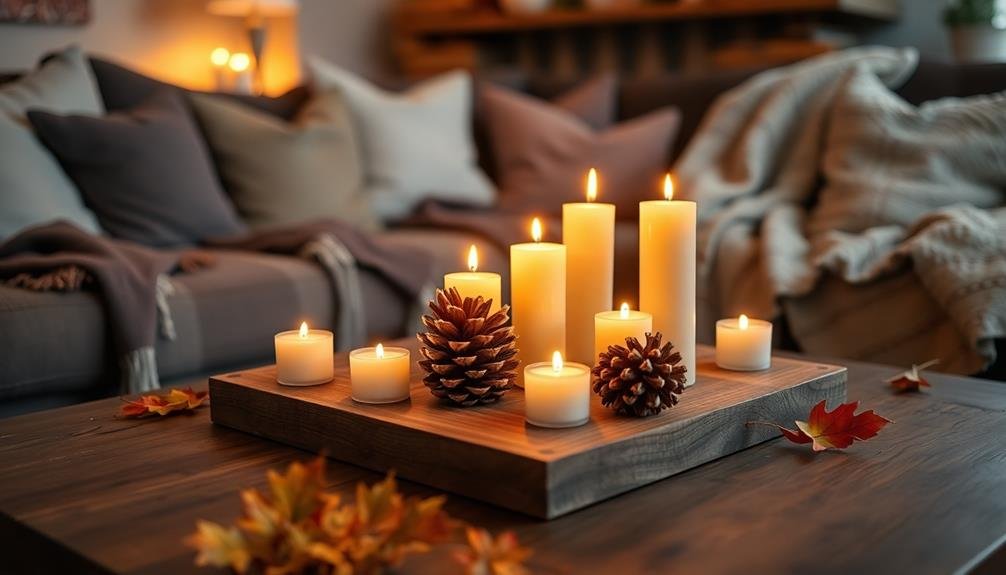 pinecone shaped candle holders