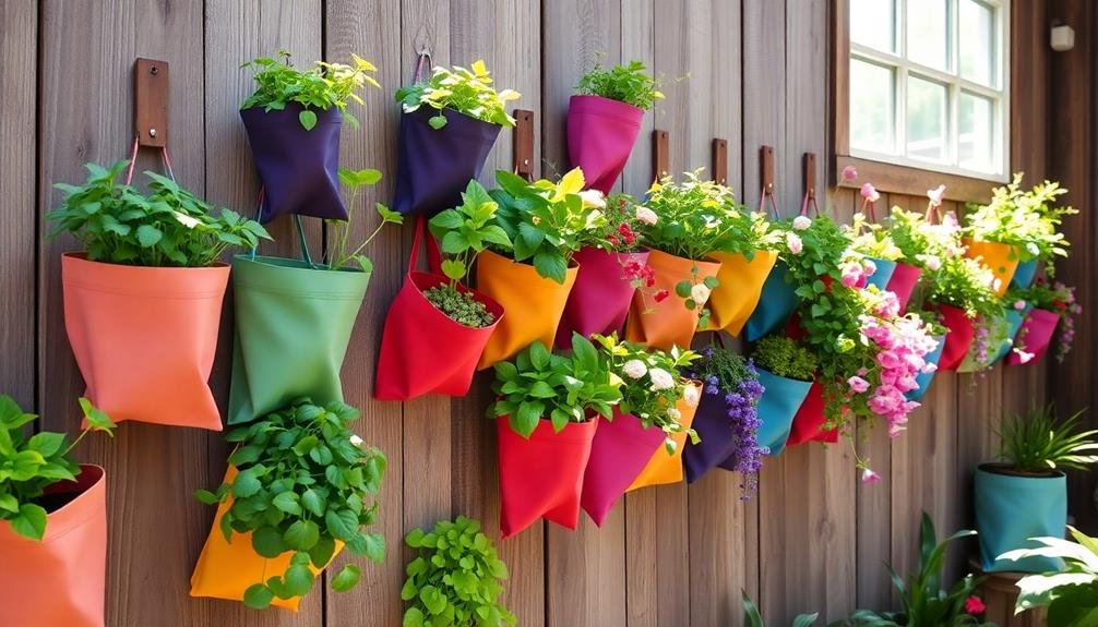 portable fabric plant holders