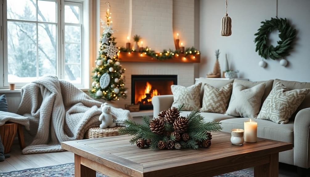 showcasing festive decorations today