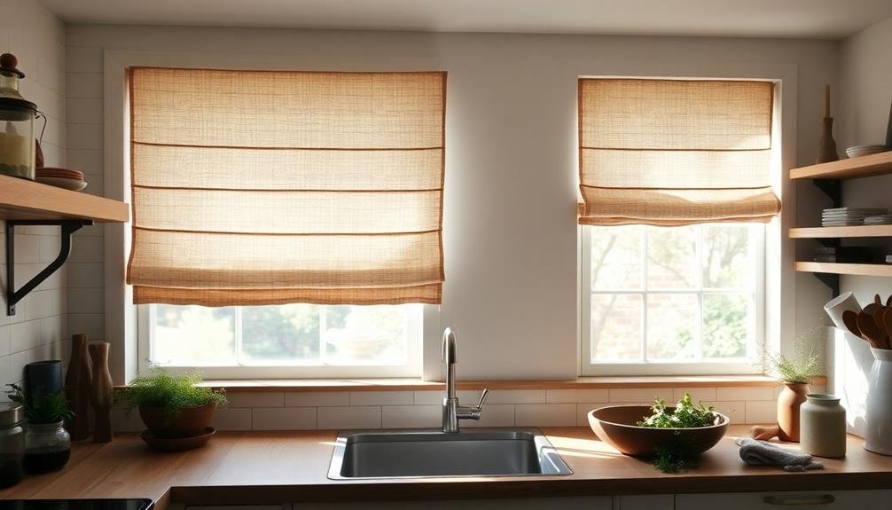 stylish faux linen window treatment