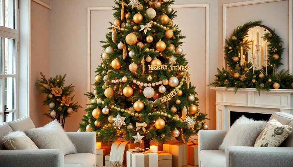 stylish holiday tree d cor