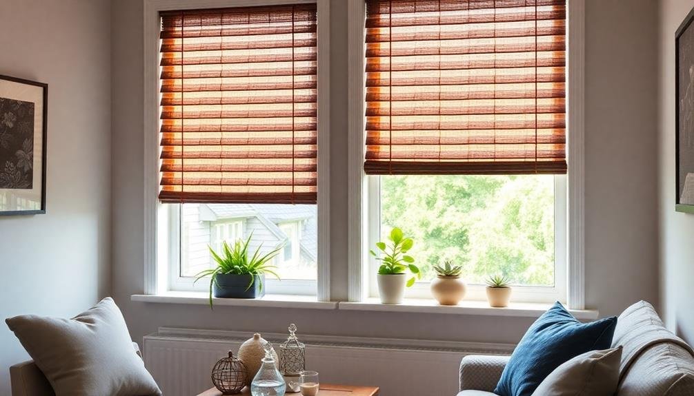 stylish imitation wood shades