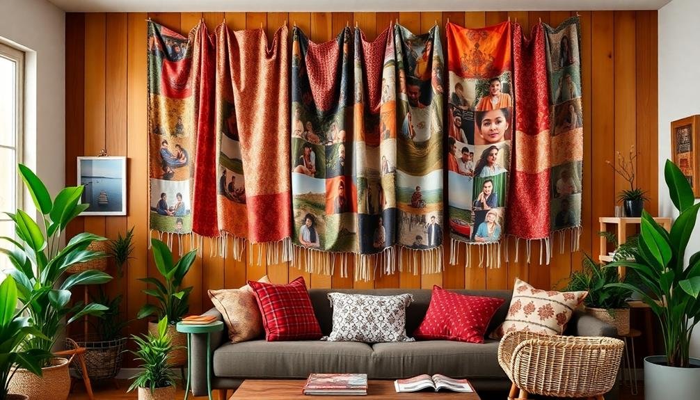 textile wall art displays