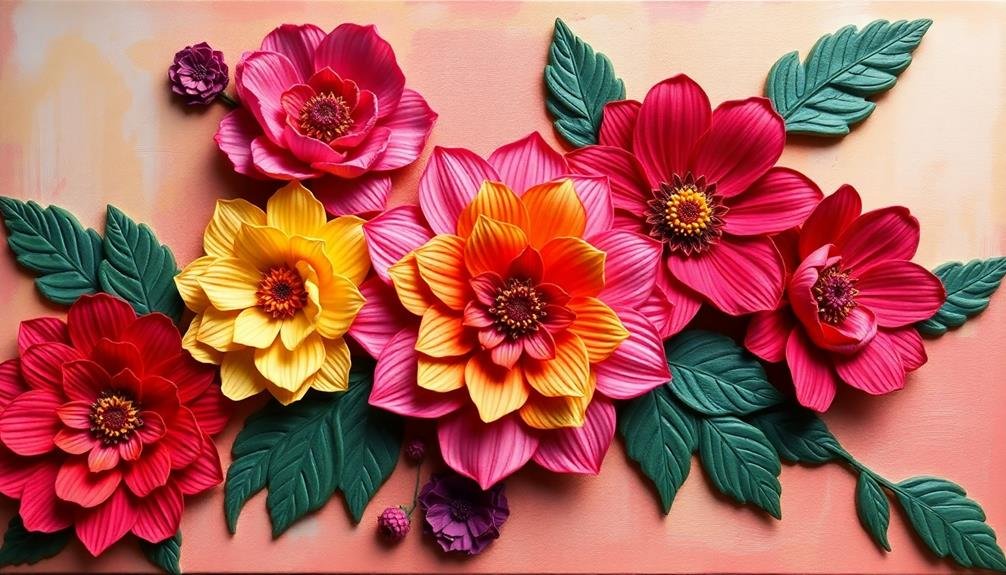 textured artistic canvas creations