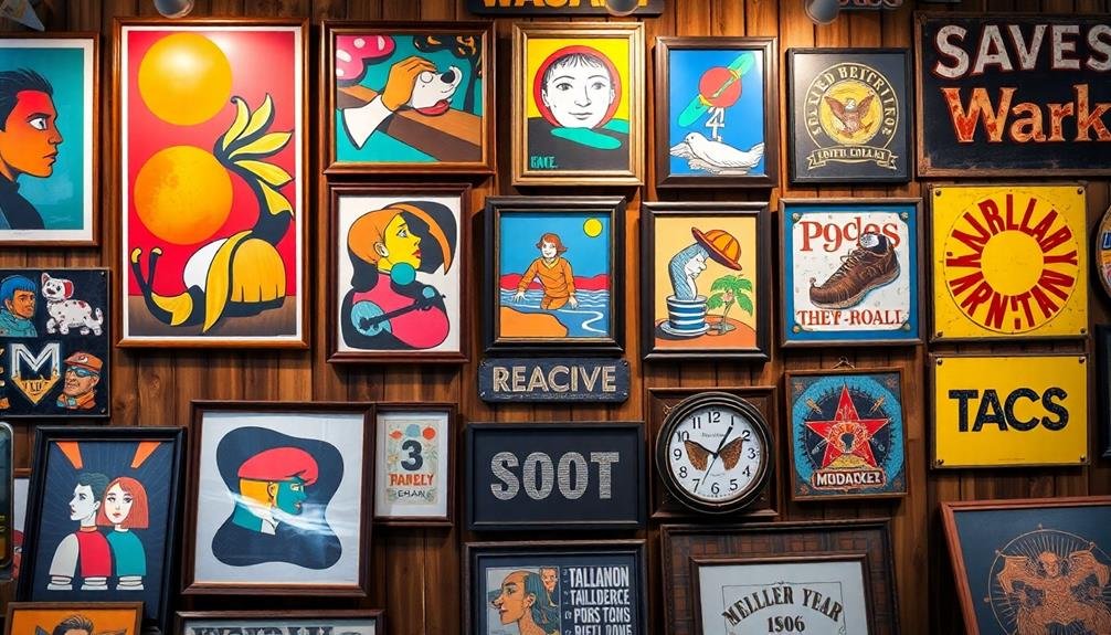 vintage decor artwork collection