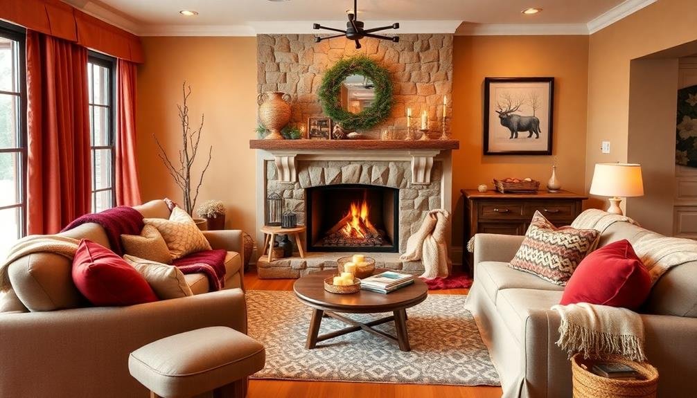 warm color palette selection