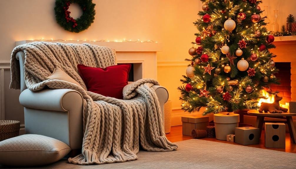 warm fabric home accents